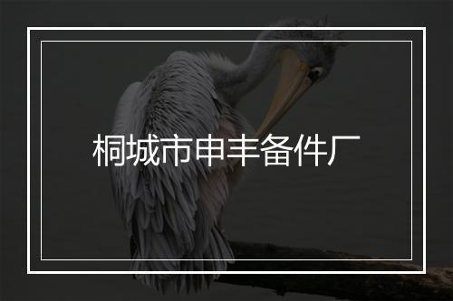 桐城市申丰备件厂