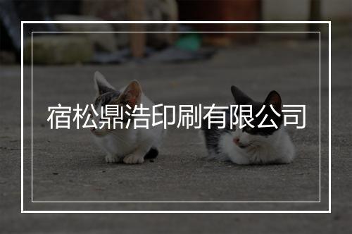 宿松鼎浩印刷有限公司