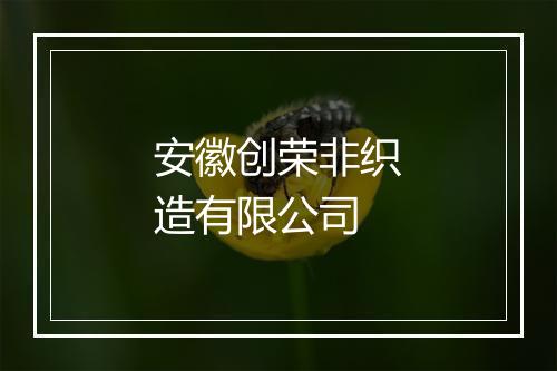 安徽创荣非织造有限公司