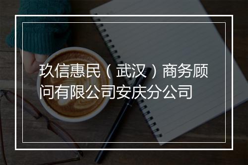 玖信惠民（武汉）商务顾问有限公司安庆分公司