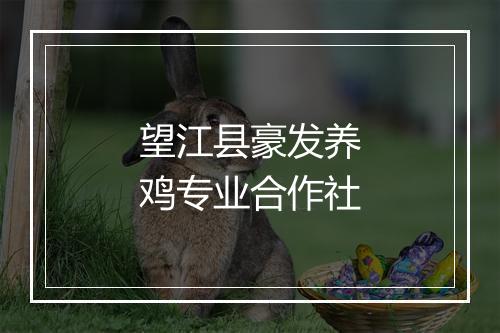 望江县豪发养鸡专业合作社