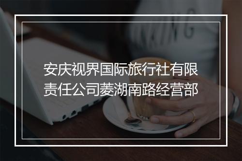 安庆视界国际旅行社有限责任公司菱湖南路经营部