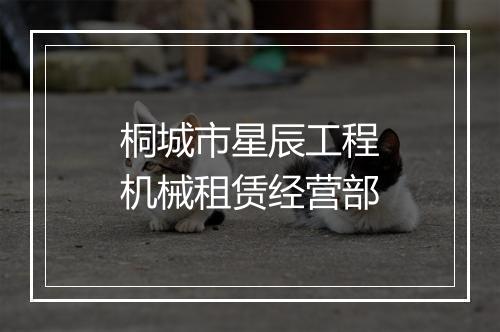 桐城市星辰工程机械租赁经营部