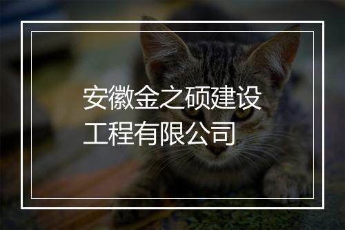 安徽金之硕建设工程有限公司