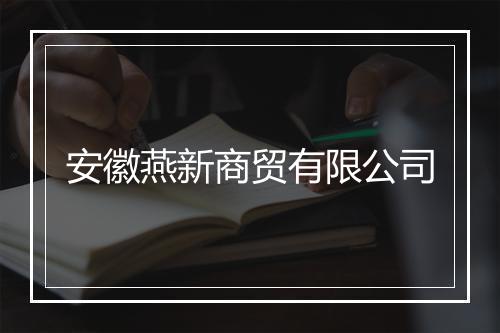 安徽燕新商贸有限公司
