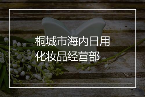 桐城市海内日用化妆品经营部