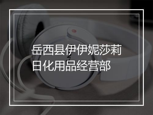 岳西县伊伊妮莎莉日化用品经营部