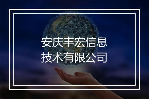 安庆丰宏信息技术有限公司