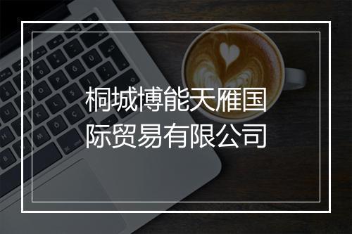 桐城博能天雁国际贸易有限公司