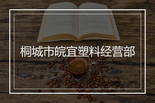 桐城市皖宜塑料经营部