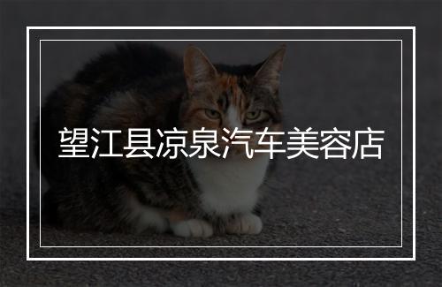 望江县凉泉汽车美容店