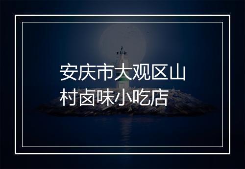 安庆市大观区山村卤味小吃店