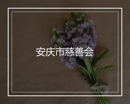 安庆市慈善会