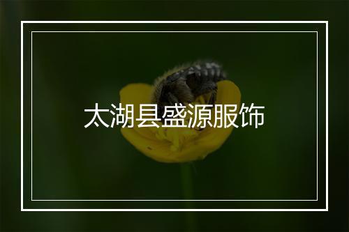 太湖县盛源服饰