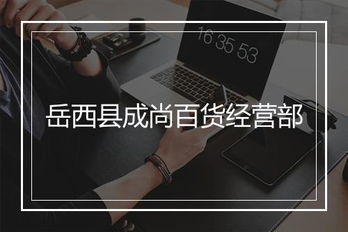 岳西县成尚百货经营部