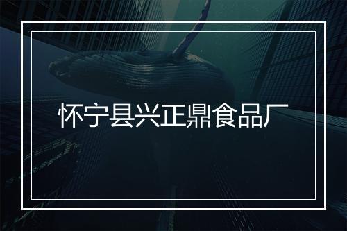 怀宁县兴正鼎食品厂