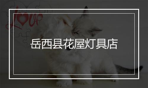 岳西县花屋灯具店