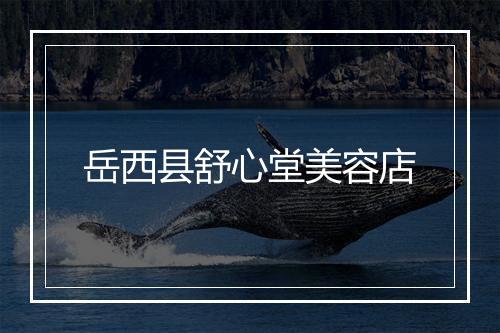 岳西县舒心堂美容店