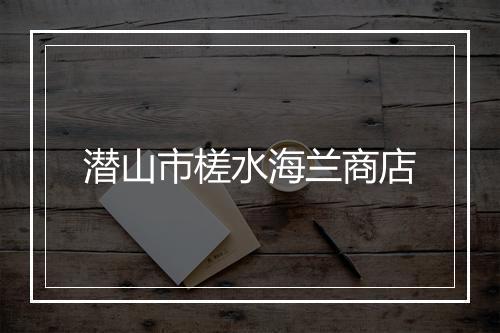 潜山市槎水海兰商店