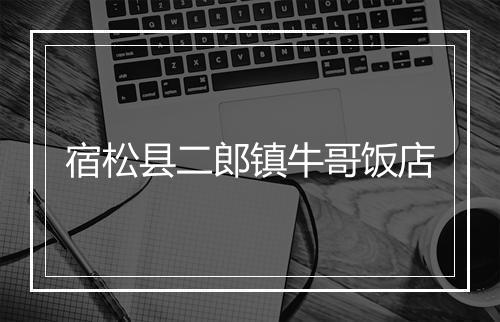 宿松县二郎镇牛哥饭店