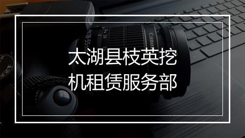 太湖县枝英挖机租赁服务部