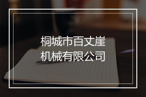 桐城市百丈崖机械有限公司