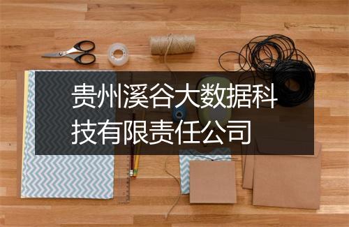 贵州溪谷大数据科技有限责任公司