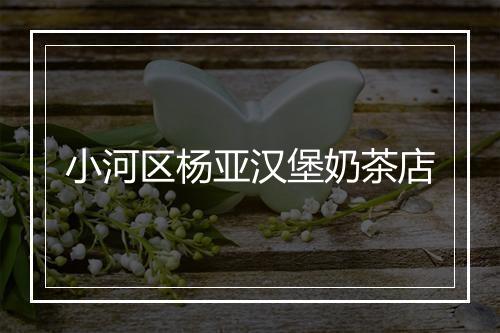 小河区杨亚汉堡奶茶店