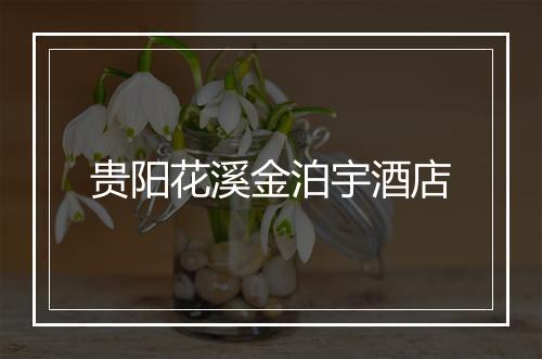 贵阳花溪金泊宇酒店