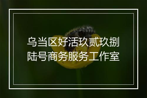 乌当区好活玖贰玖捌陆号商务服务工作室