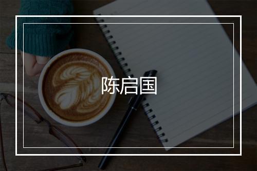 陈启国