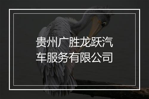 贵州广胜龙跃汽车服务有限公司