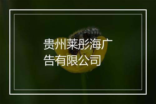 贵州莱彤海广告有限公司