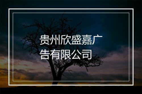 贵州欣盛嘉广告有限公司