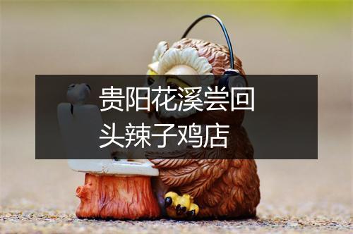 贵阳花溪尝回头辣子鸡店
