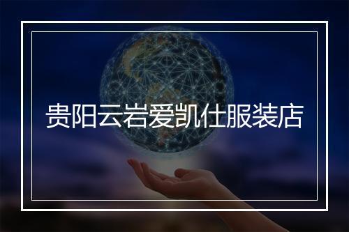 贵阳云岩爱凯仕服装店