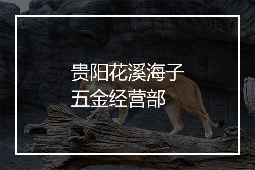 贵阳花溪海子五金经营部