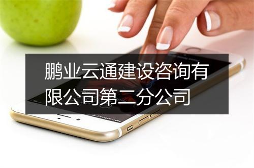 鹏业云通建设咨询有限公司第二分公司