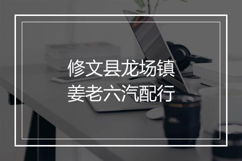 修文县龙场镇姜老六汽配行