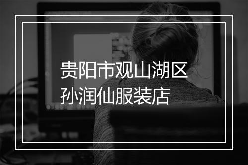 贵阳市观山湖区孙润仙服装店
