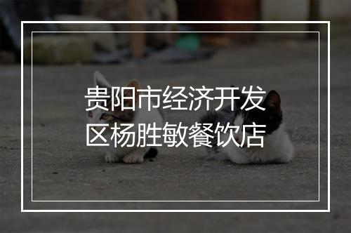 贵阳市经济开发区杨胜敏餐饮店