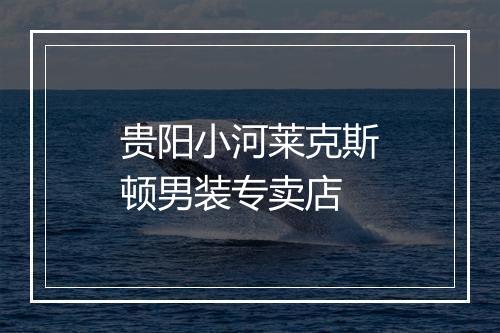 贵阳小河莱克斯顿男装专卖店
