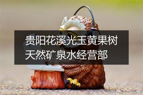 贵阳花溪光玉黄果树天然矿泉水经营部