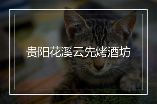 贵阳花溪云先烤酒坊