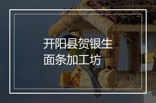 开阳县贺银生面条加工坊