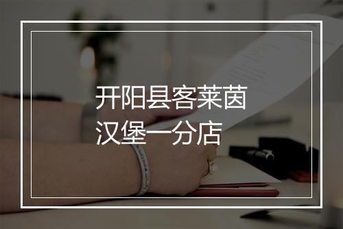 开阳县客莱茵汉堡一分店