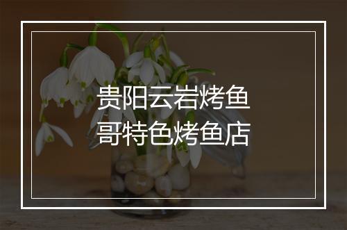 贵阳云岩烤鱼哥特色烤鱼店