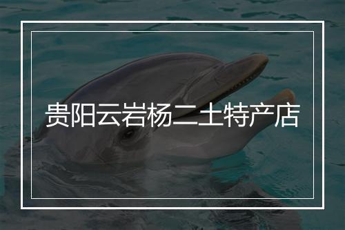 贵阳云岩杨二土特产店