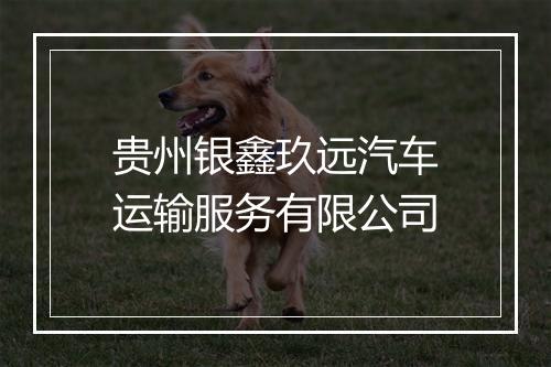 贵州银鑫玖远汽车运输服务有限公司