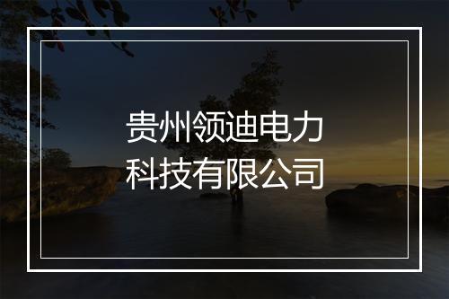 贵州领迪电力科技有限公司